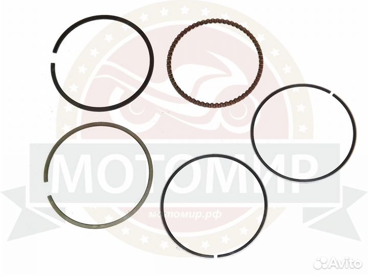 Кольца поршневые 4х такт. 52,40 мм GY6 125cc, Delt