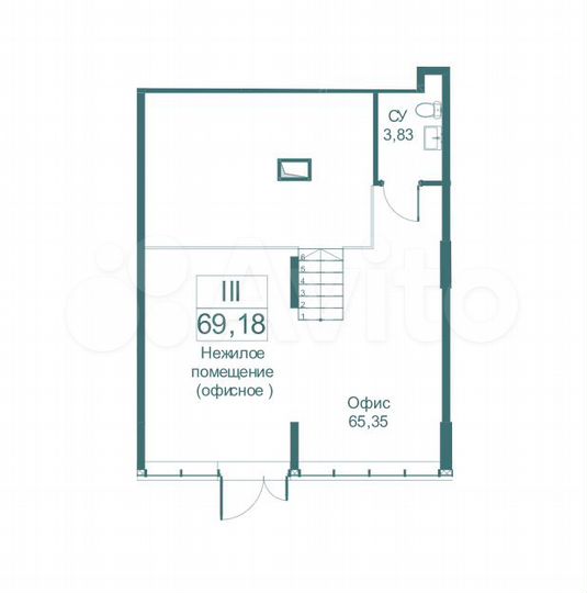 Продам помещение свободного назначения, 69.18 м²