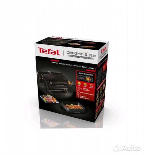 Электрогриль Tefal Optigrill+ GC714834, черный