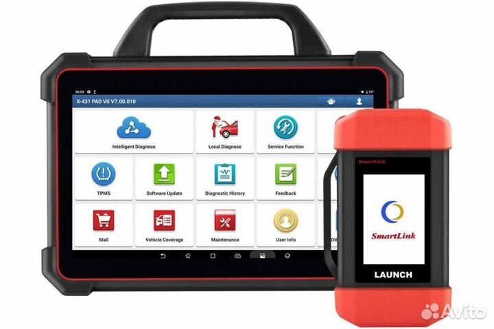 Автосканер launch X431 pad VII link