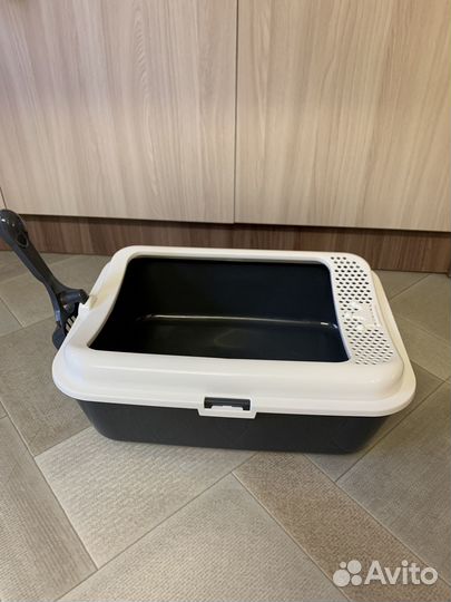 Лоток-туалет с бортом+наполнитель