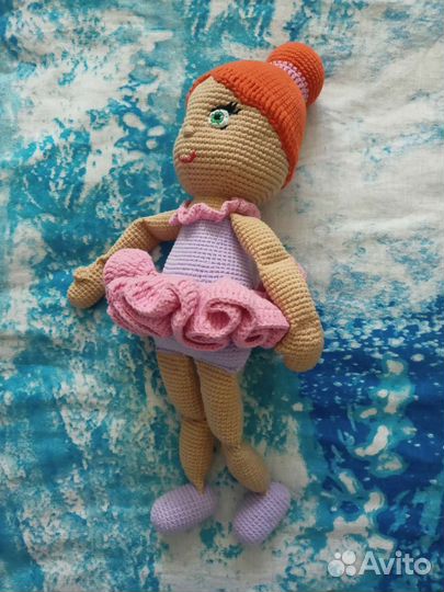 Кукла-балерина амигуруми