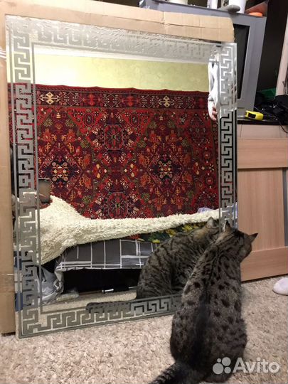 Зеркало с подстветкой большое