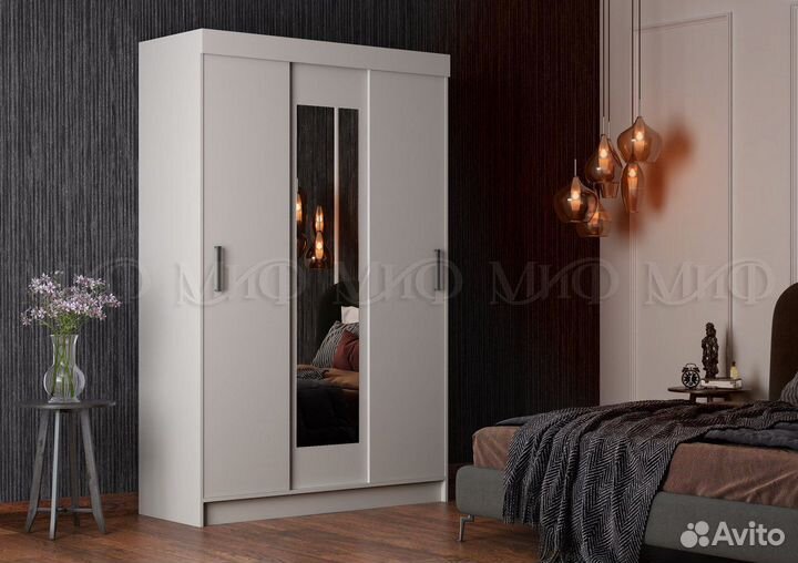 Шкаф купе Бася белый