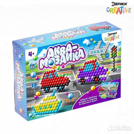 Аквамозайка с декорациями «Транспорт»