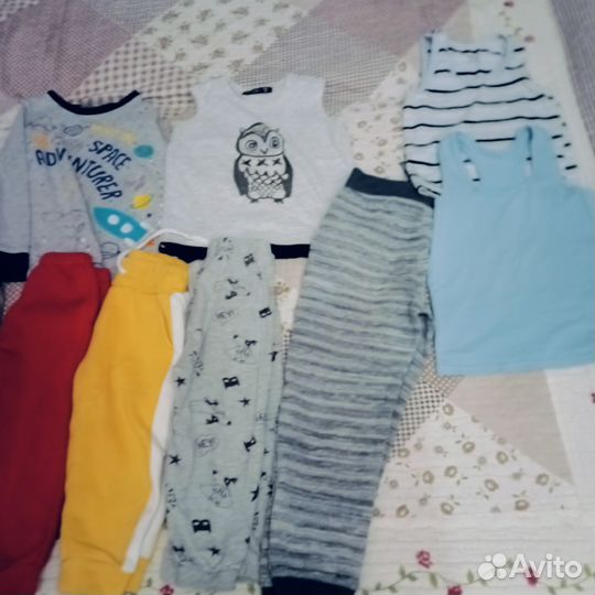 Вещи с пакетом на мальчиков 80-86-98-94