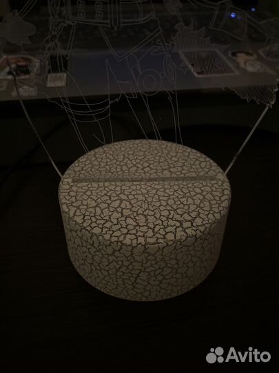 Ночник 3D Дилюк Геншин Импакт