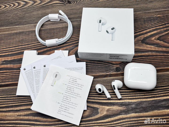 Airpods 3 + шумоподавление + гарантия