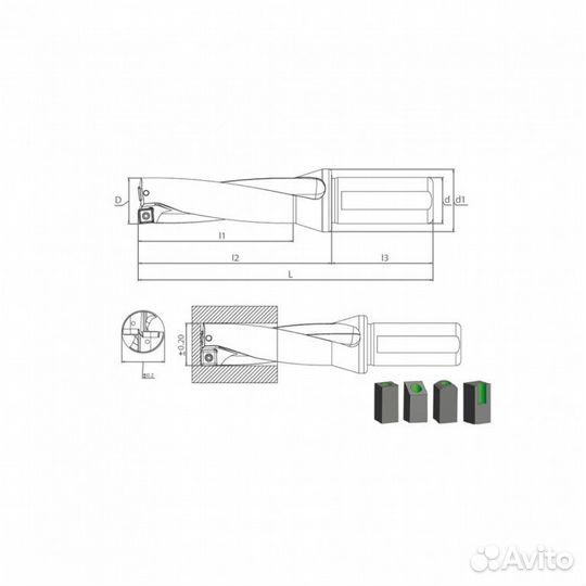 Сверло sdum 14XD5 spmg 050204