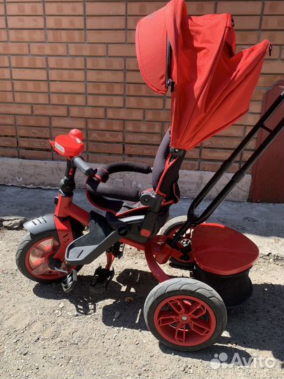 Детский велосипед с родительской ручкой