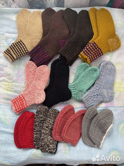 Вязанные носки ручной работы