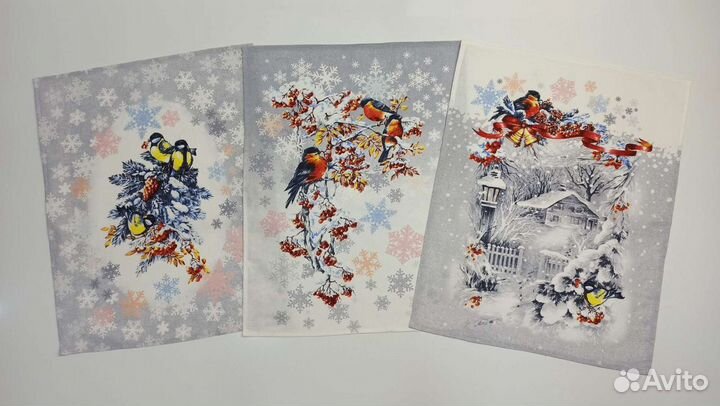 Кухонные полотенца новогодние (набор)