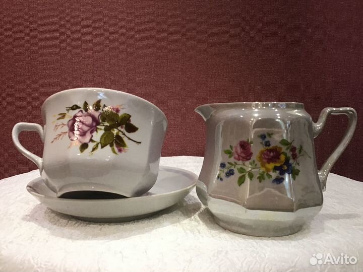 Молочник и чайная пара СССР