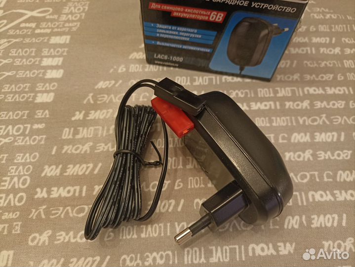 Блок питания 6В 1А