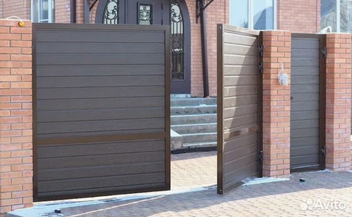 Распашные алюминиевые ворота (Prestige)