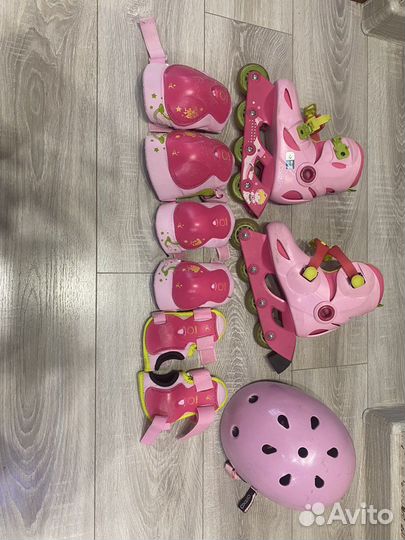 Роликовые коньки детские раздвижные