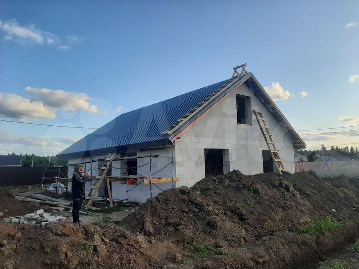 Коттедж 125 м² на участке 12 сот.