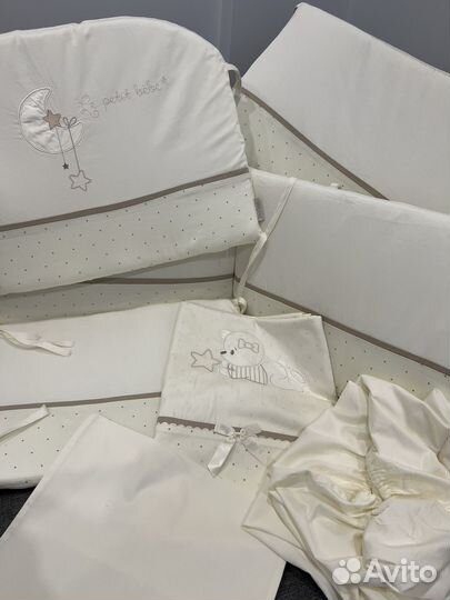Мобиль + Постельное + Бортики + Балдахин