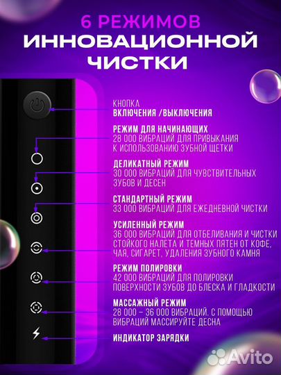 Электрическая зубная щетка для взрослых и детей