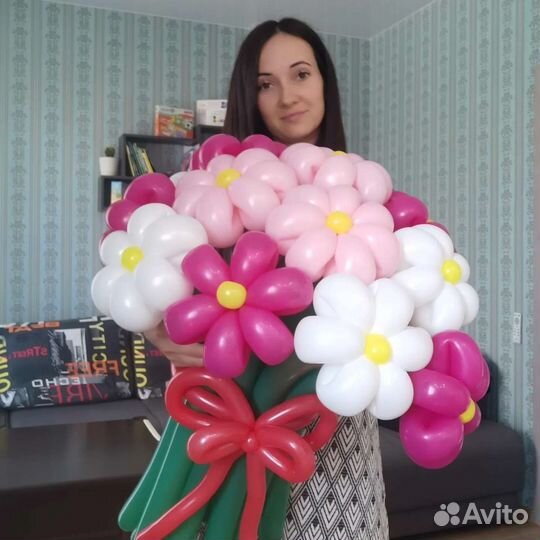 Цветы из воздушных шаров