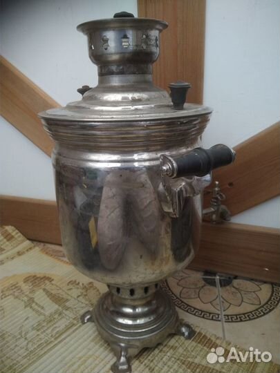 4 литровый угольный самовар, рабочий