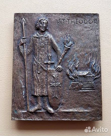 Плакетка. Святой Феодор