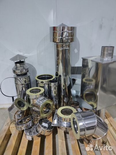 Сэндвич-труба Для Дымохода 150х250, L-1м