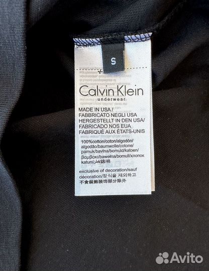Calvin Klein футболка черная S M L XL XXL