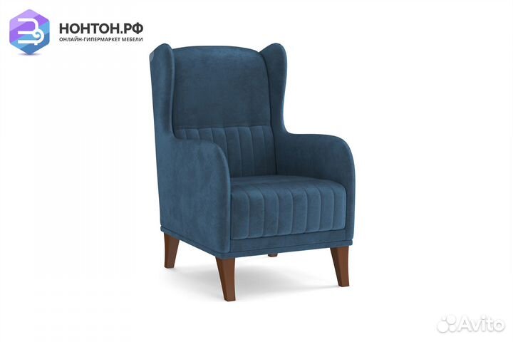 Кресло евромагнат синее