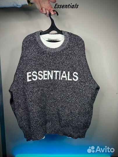 Свитшот оверсайз essentials серый