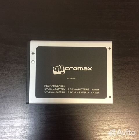 Аккумулятор Micromax S300 Bolt Оригинал