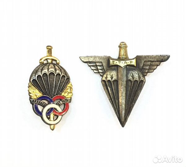 Знаки французских подразделений вдв