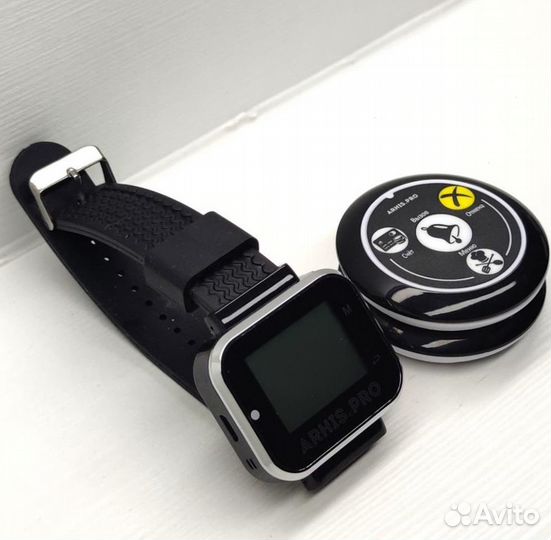 Кнопка вызова официанта модель Смайл и часы