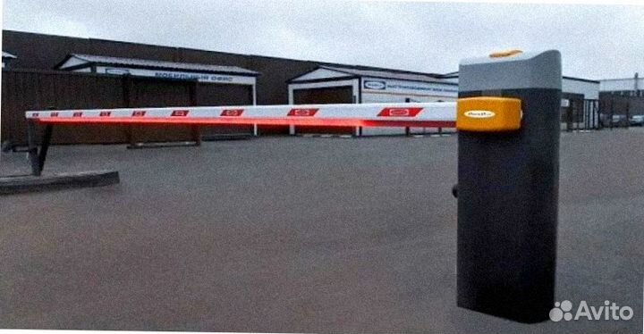 Установка шлагбаума