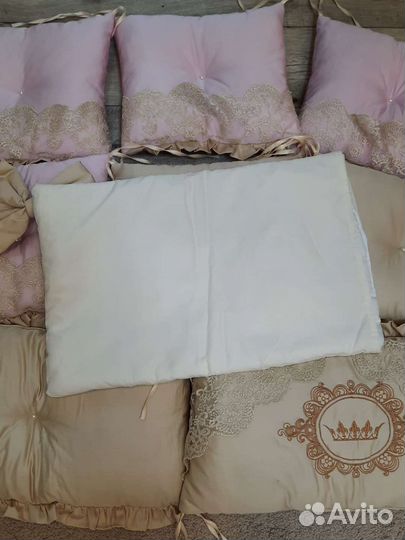 Бортики и балдахин в кроватку