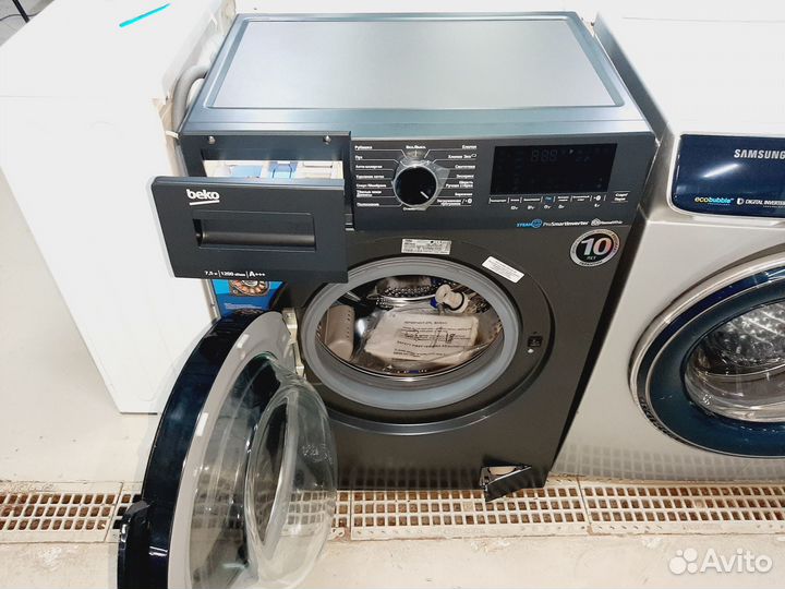Новая стиральная машина Beko 7.5 кг подача пара