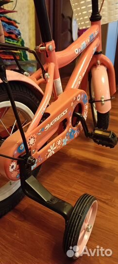 Детский велосипед kreiss розовый новый