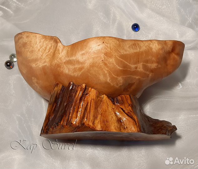 Интерьерная ваза Байкальская №4 из сувеля берёзы