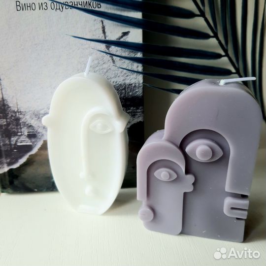 Свечи стильные восковые интерьерный свет