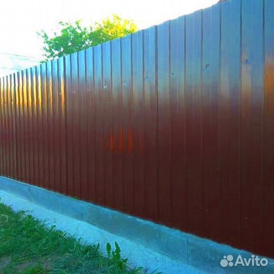 Забор из профнастила