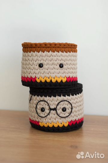 Вязаная корзина Гарри Поттер