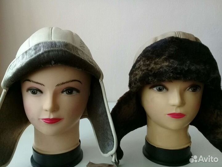 Берет натуральный мех