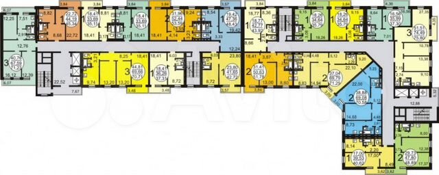 1-к квартира, 42.7 м², 6/16 эт. на продажу в Новосибирске Купить квартиру Авито