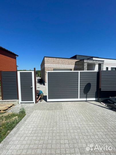 Откатные ворота. Изготовление и монтаж