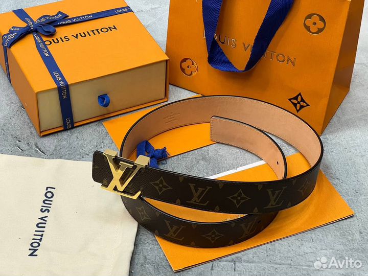 Женский ремень Louis Vuitton Initials кожа новый