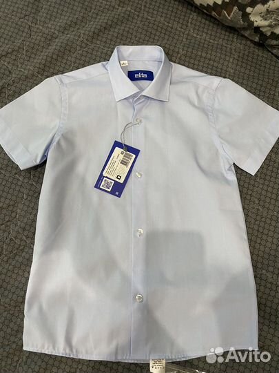 Новая школьная рубашка, р.122/128