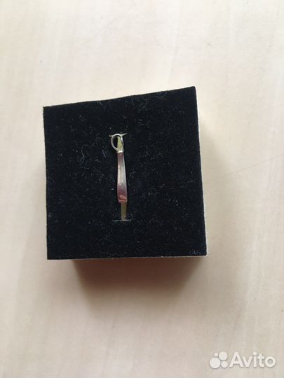 Подвеска серебро, 8*1,3