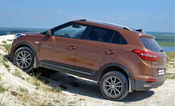 Рейлинги Hyundai Creta 2016-2020 silver / Can Otom