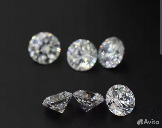 Муассаниты 8мм(2ct)