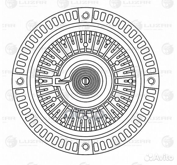 Муфта вязкост. для а/м VW Passat (B5) (96) /A